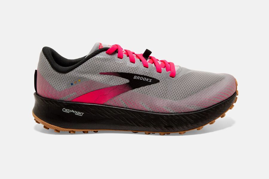 Catamount Trail Brooks Running Shoes NZ Womens - Navy/Pink - ZOIKCU-048